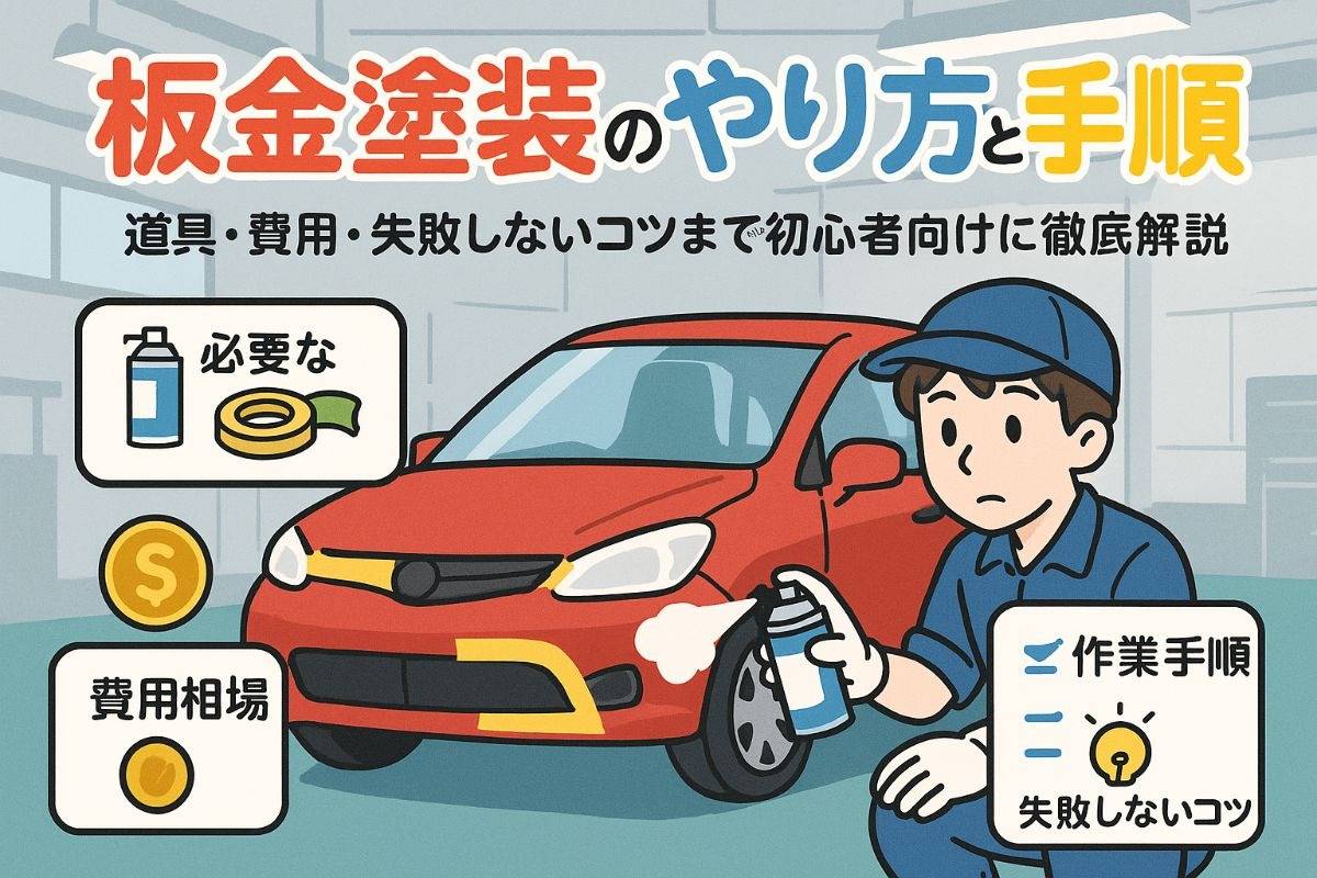 板金塗装のやり方と手順を初心者向けに徹底解説｜必要な道具・値段相場・失敗しないコツ