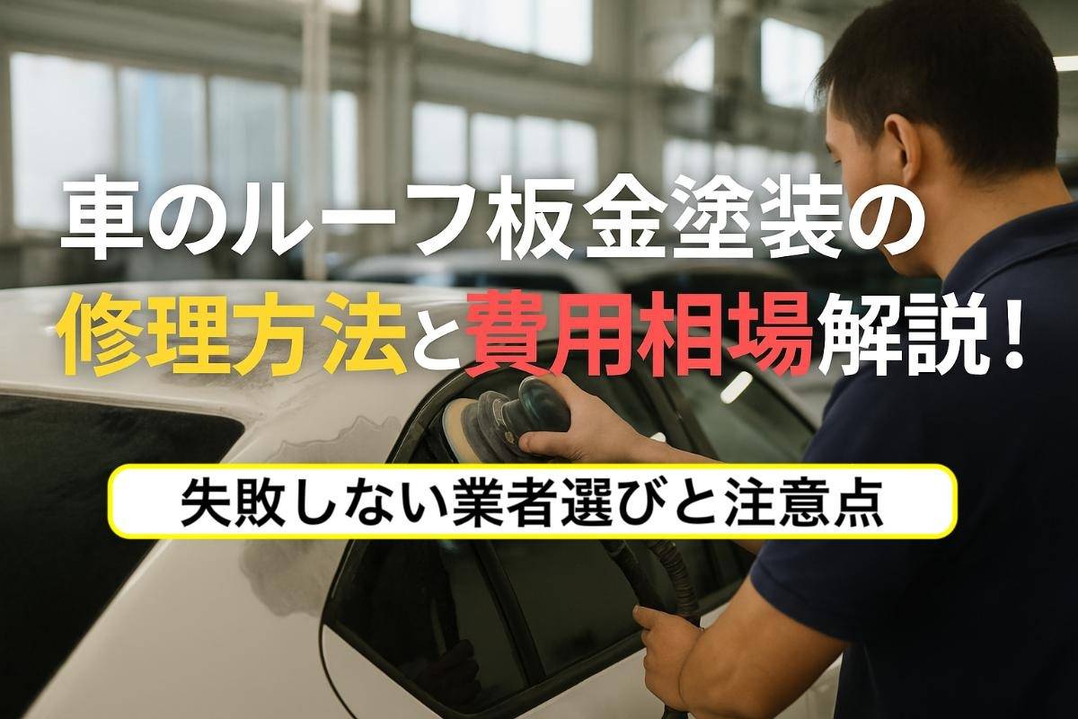 車のルーフ板金塗装の修理方法と費用相場解説！失敗しない業者選びと注意点