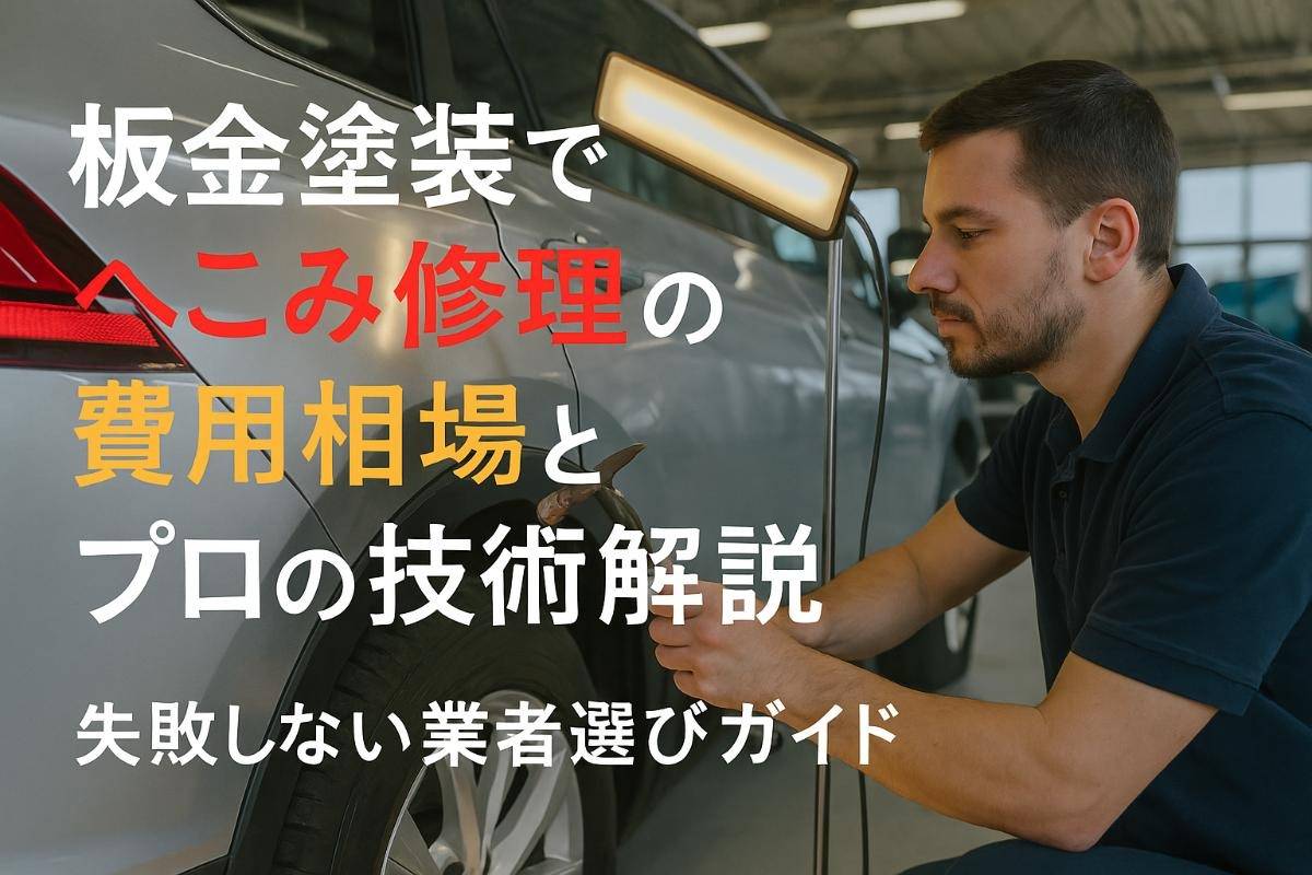 板金塗装でへこみ修理の費用相場とプロの技術解説【失敗しない業者選びガイド】