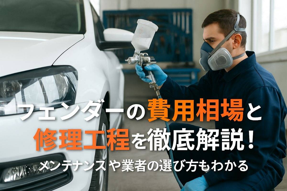 フェンダーの板金塗装の費用相場と修理工程を徹底解説！メンテナンスや業者の選び方もわかる