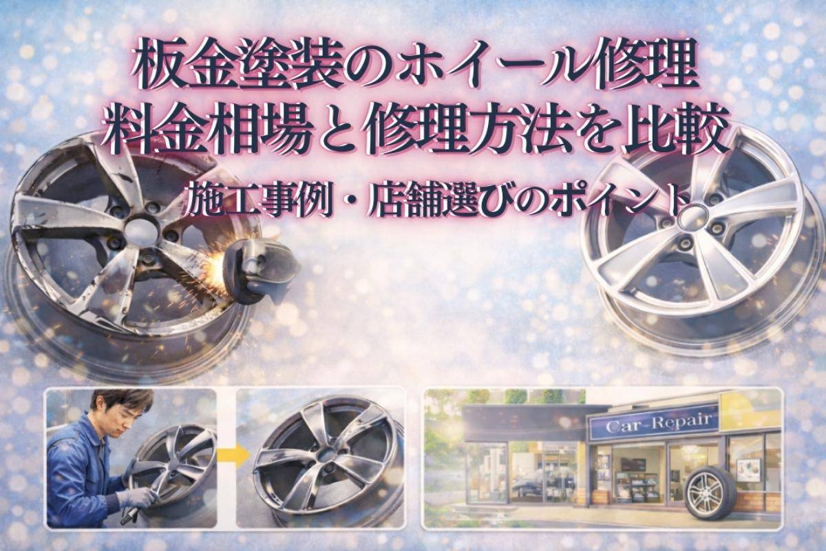 板金塗装のホイール修理料金相場と修理方法を比較｜施工事例・店舗選びのポイント