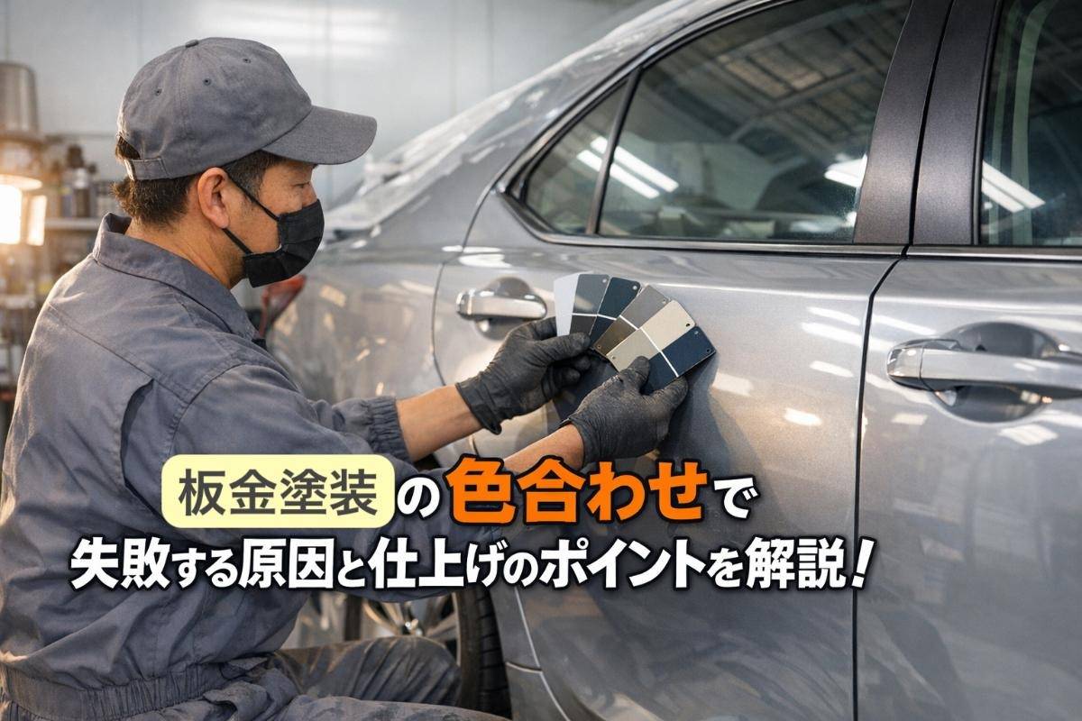 板金塗装の色合わせで失敗する原因と仕上げのポイントを解説！