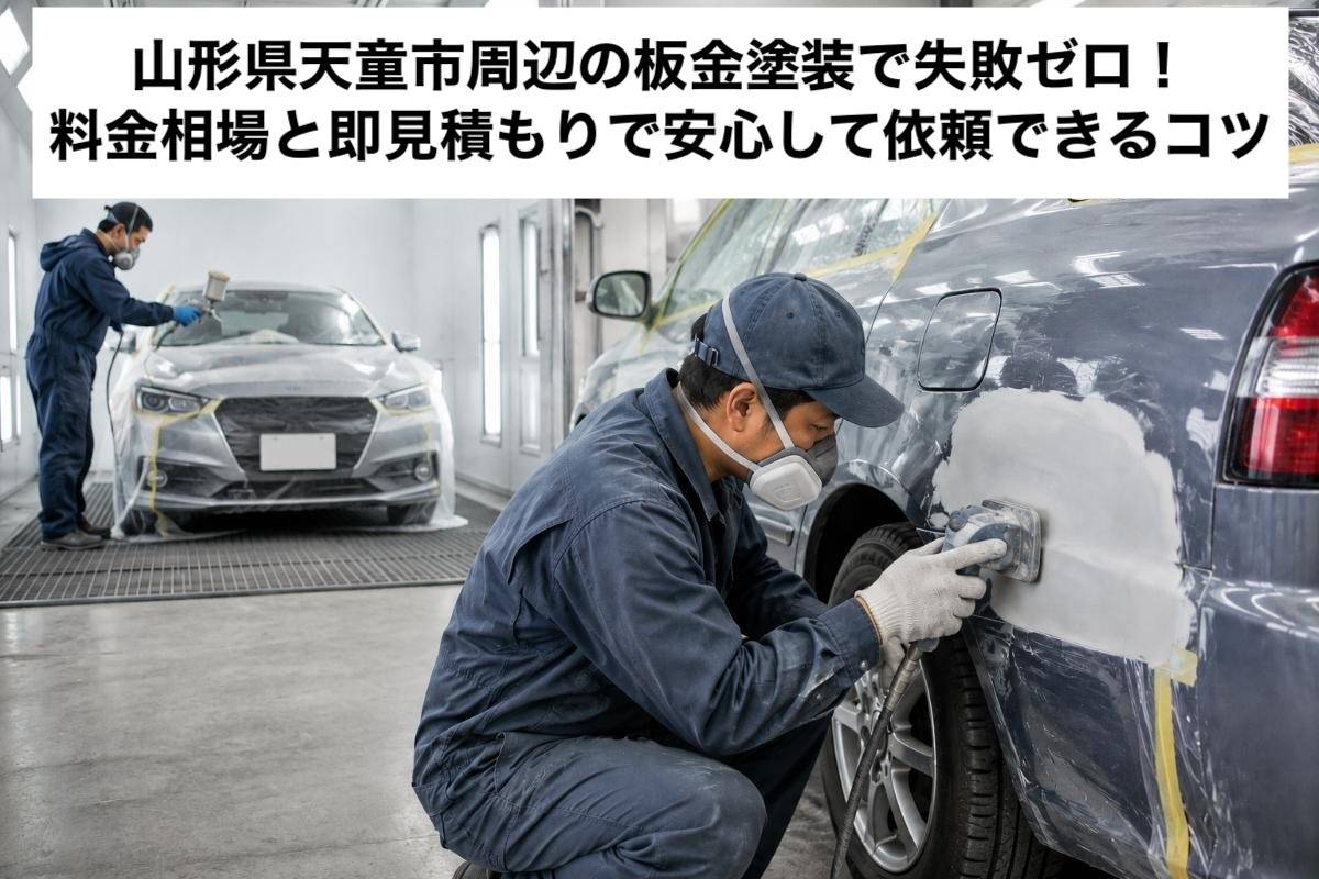 山形県天童市周辺の板金塗装で失敗ゼロ!料金相場と即見積もりで安心して依頼できるコツ